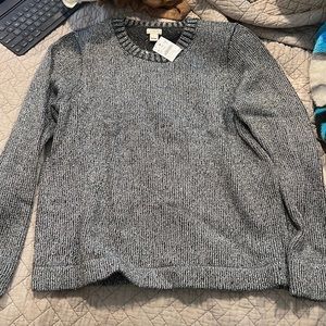 j crew lambs wool sparkly sweater